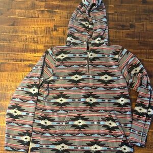 Tory Burch Men's Multicolor Patterned Hoodie